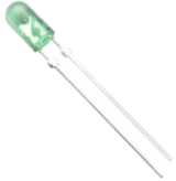 HLMP-AM75-45CDD, LED 5 mm (T13/4) green, Broadcom (Avago)