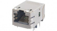 93627-3601 Гнездо; RJ45; MXMag; PIN: 8; экранированный,с LED; позолота; THT