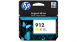 3YL79AE#BGX Ink Cartridge 912 Yellow