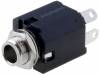 ACJM-MVS-2S, Гнездо; Jack 6,35мм; "мама"; mono; с выключателем; прямой; пайка, Amphenol