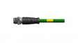 1300480295 Micro-Change (M12) Single-Ended Cordset 4 Poles Male (Straight) to Pigtail 22 AWG Green TPU WSOR 5m