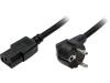 CP090 Кабель; угловая вилка CEE 7/7 (E/F), IEC C13 "мама"; 1,8м; 10А