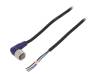 XS2F-LM12PVC4A2M, Кабель датчика M12 угловой 4 pin PVC, длина 2м, Omron