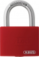 T65AL/40 RED Padlock 40 mm