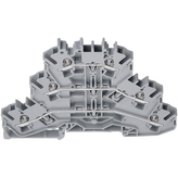 2002-3201, Three-tier terminal L/L/L grey 0.25...2.5 mm2, Wago