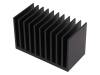 SK 644 50 SA, Радиатор: штампованный; ребристый; черный; L:50мм; W:100мм; H:60мм, Fischer Elektronik