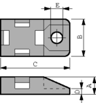 TC-828 [100 шт], Cable tie mount 1.2...4.8 mm PU=100 ST, Thomas & Betts
