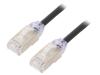 STP28X3MBL Patch cord; F/UTP,TX6A-28™; 6a; однопров; Cu; LSZH; черный; Дл: 3м