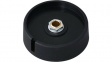 A3050069 Control knob with recess black 50 mm