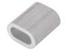 ZLA.8 Ferrule; aluminium; for rope; Orope: 8mm; L: 28mm