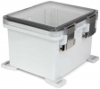 UPCT100806HML PolyBox 276 х 225 х 185 мм, петли, защелки AISI316, прозрачная крышка, PC, IP66