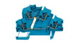 1791040000 Multi Tier Modular Terminal, 800V, 24A, 4 Poles, 2.5mm\x1a, Tension Clamp, Blue