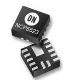 NCP5623CMUTBG, Driver; диммеры ШИМ; контроллер LED; I2C; 90мА; 4,4?5,7В; Каналы: 3, ON SEMICONDUCTOR