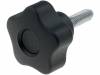 VCT.32 P-M6X20, Ручка регулятора; Диам:32мм; M6; 20мм; полипропилен; H:23мм, ELESA+GANTER