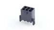 172447-0006 Mini-Fit Jr. HDR Dual Row Vert Snap-in Plastic Peg PCB Lock 6CKT Nylon 6/6 UL 94