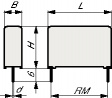 FKP1O122205F00MYSD Capacitor 22 nF 1000 VDC / 600 VAC