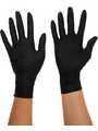 RND 600-00229, Powder Free Disposable Nitrile Gloves, Black, Large, Pack of 100 pieces, RND Lab
