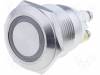 V19-10R-24GB-S Переключатель: антивандальный; 1; SPST-NO; 2A/36ВDC; IP65; O19мм