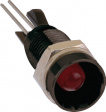 2664.8023 Индикат.лампа: LED; вогнутый; красный; Oотв: O8мм; латунь; OLED:5мм
