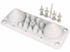 104338, Многоканальный кабельный ввод; светло-серый; Кол-во отв:14, TRELLEBORG