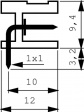 1239060000 Pin header 90deg 12P5.08 mm