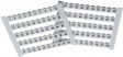 DEK 5 1...100 Universal Marker 5 mm Set 1...50, 51...100 white