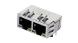 TMJG26945AENL Industrial Connector, 1G Base-T, RJ45, Socket, Right Angle, Ports - 2, Contacts 