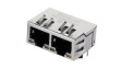 TMJG26945AENL Industrial Connector, 1G Base-T, RJ45, Socket, Right Angle, Ports - 2, Contacts - 8