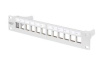 DN-91419 12-Port Modular Patch Panel with Label Fields, 10"