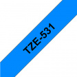 TZE-531 Этикеточная лента 12 mm черный на синем