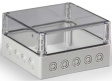 SPCK181810T Cubo S 175 x 175 x 100 мм, 50 мм основание, Pg выбивные отверстие, прозрачная кр