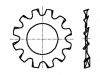 1486799, Шайба; зубчатая (внешние зубцы); M3; D=6мм; h=0,4мм; DIN: 6797A, BOSSARD