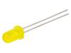 LTL2R3KY, LED; 5мм; желтый; 140-380мкд; 50°; Поверхность: выпуклая, LITE-ON