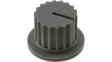 AT3009H Rotary Knob with Flange Grey 5.9mm