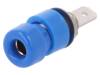IBU5568NI/BL Гнездо; "банан" 4мм; 32А; 70ВDC; синий; никелированные; -25?80°C