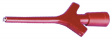 KLEPS 3 ST RED Clamp-type test probe diam. 0.64 mm red