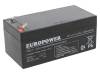 EP 3,6-12, Аккум: свиноцово-кислотный; 12В; 3,6Ач; AGM; необслуживаемый, EUROPOWER