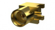 PCB.MMCXFRAJ.A RF Connector, MMCX, Brass, Socket, Right Angle, 50Ohm, Soldering