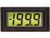 DPM125-BL На панель; LCD 3,5 цифры 12,5мм, с подсветкой; V DC:0?200мВ