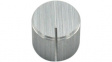 RND 210-00333 Aluminium Knob, silver, 6.4 mm shaft