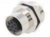 216A-08FAR Гнездо; M12; PIN: 8; "мама"; код A-DeviceNet / CANopen; THT; IPX7