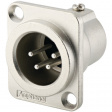 AC4MDZ XLR, Receptacle, 4 Poles AC Soldering Connection Nickel - Plated
