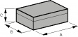 BMI-S-201-C Cover grey 13.7 x 12.1 x 2.54 mm Aluminium
