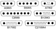 L717TW B17W2P Straight male D-Sub connector
