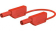 28.0127-05022 Safety Test Lead 500mm Red 1kV Nickel-Plated