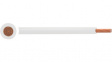 RND 475-00862 [100 м] Flexible Stranded Wire PVC, 6mm², Bare Copper, White, H07V2-K, 100m