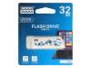 UCL2-0320W0R11 Флешка; USB 2.0; 32ГБ; белый; Считывание:20МБ/с; Запись:5МБ/с