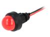 LR-D20-220DC, Индикат.лампа: LED; выпуклый; 220ВDC; Отв: O13мм; IP40; пластмасса, POLAM-ELTA