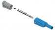 RND 350-00029 Banana Plug  diam.4mm Blue 36A Screw