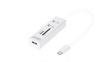 DA-70243 USB Hub / Card Reader USB 2.0 3x USB A Socket, 3x USB A Socket - USB C Plug